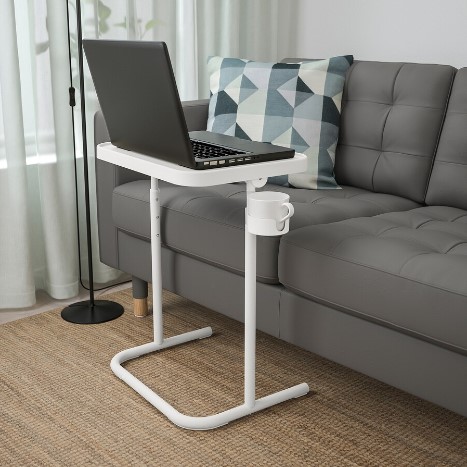 BÀN ĐỠ MÁY TÍNH SÁCH TAY BJÖRKÅSEN IKEA - TRẮNG