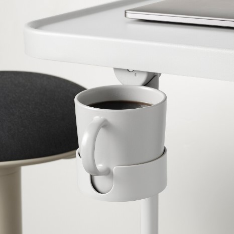 BÀN ĐỠ MÁY TÍNH SÁCH TAY BJÖRKÅSEN IKEA - TRẮNG