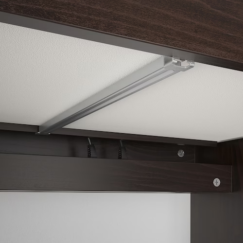 BÀN ĐÔI MICKE IKEA - NÂU ĐEN 142x50 cm