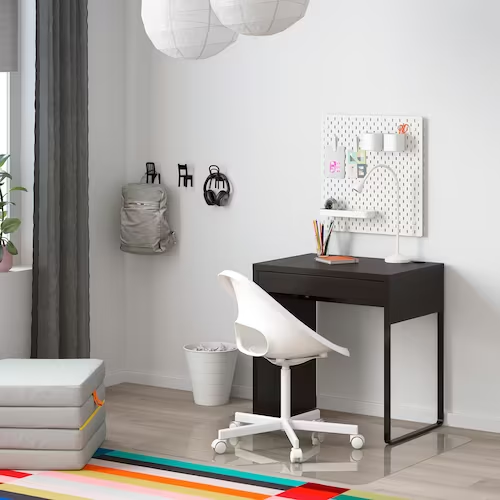 BÀN ĐƠN MICKE IKEA - ĐEN 73x50 cm
