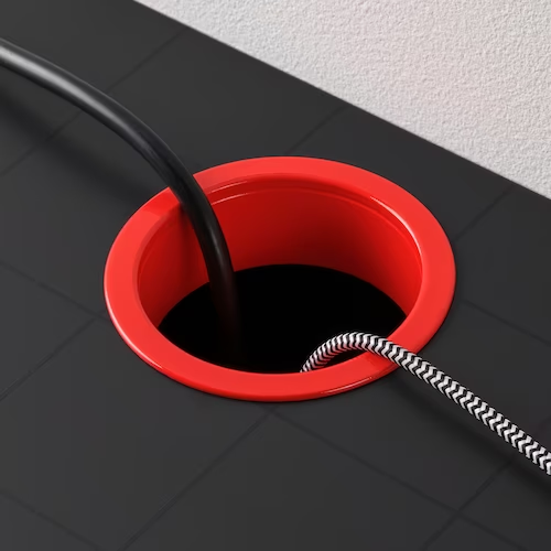 BÀN ĐƠN MICKE IKEA - ĐEN/ĐỎ 105x50 cm