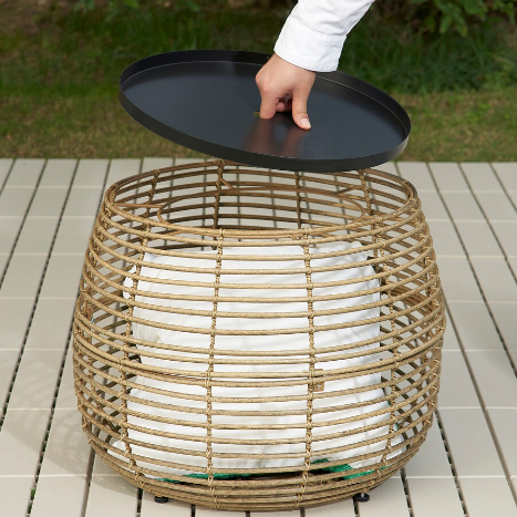 BÀN CÀ PHÊ NGOÀI TRỜI FÅLSKÄR IKEA - NÂU