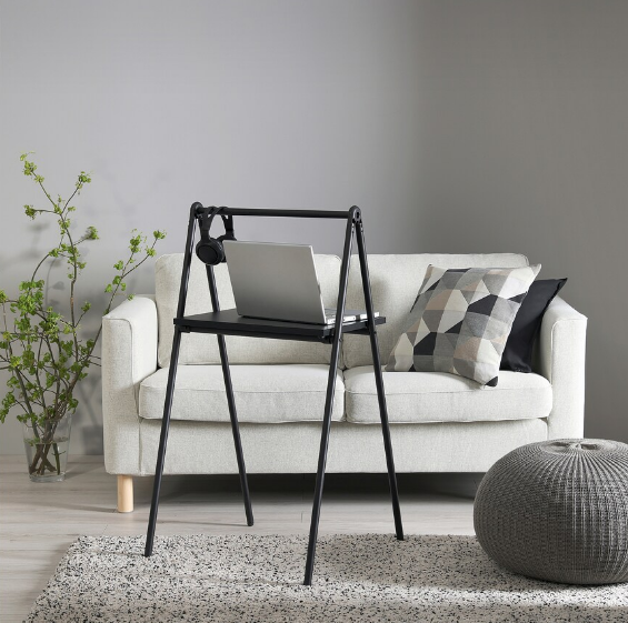 NỘI THẤT THÔNG MINH BÀN GẤP BJÖRKÅSEN IKEA - ĐEN 59x35 cm