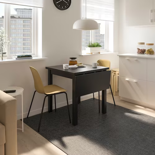 NỘI THẤT THÔNG MINH BÀN GẬP NORDVIKEN IKEA - ĐEN 74 / 104x74 cm