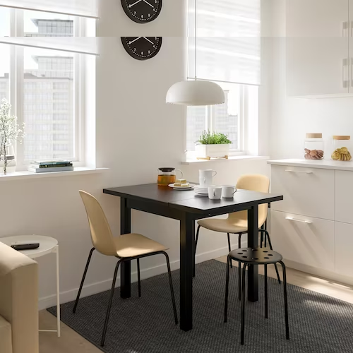 NỘI THẤT THÔNG MINH BÀN GẬP NORDVIKEN IKEA - ĐEN 74 / 104x74 cm