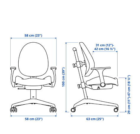 BÀN GHẾ TRẺ EM CÓ TAY VỊN BERGLÄRKA / GUNRIK IKEA 100x70 cm