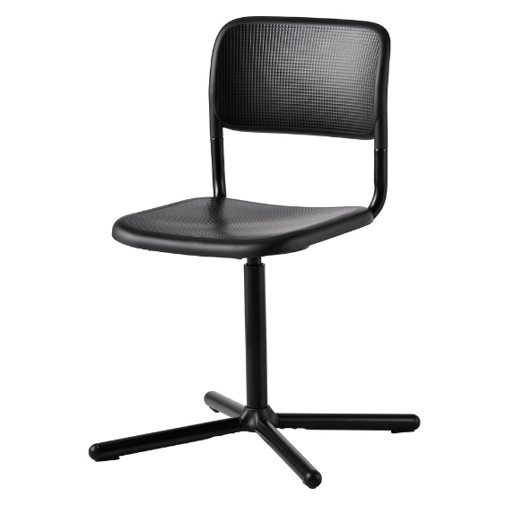 BỘ BÀN GHẾ VÀ XE ĐẨY TORALD / SMÄLLEN / HORNAVAN IKEA - TRẮNG/ĐEN