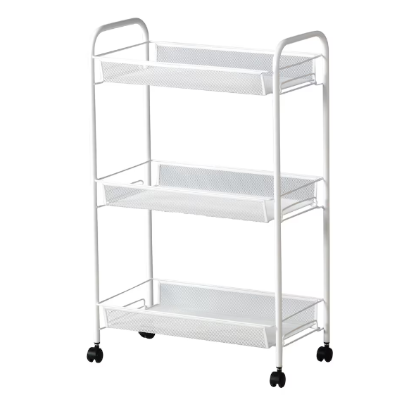 BỘ BÀN GHẾ VÀ XE ĐẨY TORALD / SMÄLLEN / HORNAVAN IKEA - TRẮNG/ĐEN