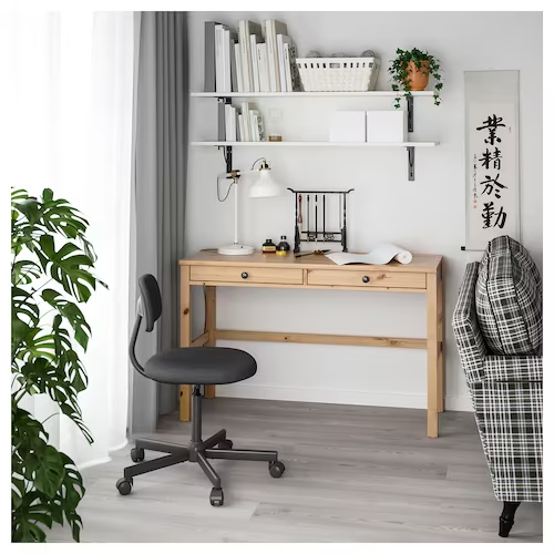 BÀN 2 NGĂN KÉO HEMNES IKEA - GỖ 120x47 cm