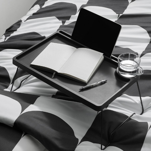 BÀN KHAY BRUKSVARA IKEA - ĐEN