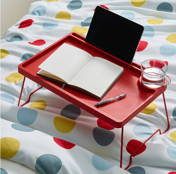 BÀN KHAY BRUKSVARA IKEA - ĐỎ