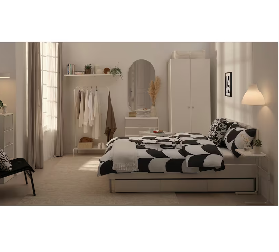 BÀN KHAY BRUKSVARA IKEA - TRẮNG