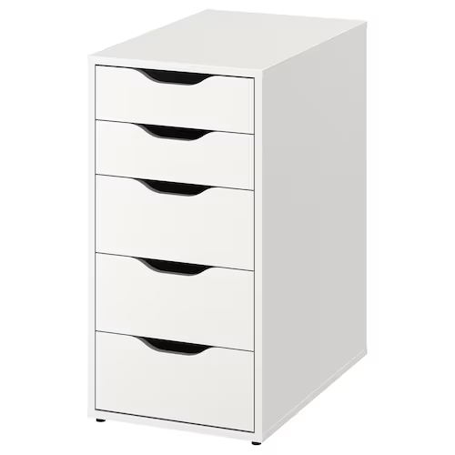 BÀN LÀM VIỆC MÅLVAKT / ALEX IKEA - ĐEN/TRẮNG 120x80 cm