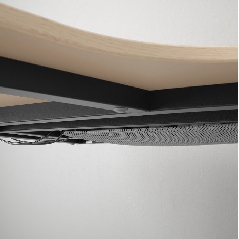 BÀN LÀM VIỆC GÓC BÊN TRÁI BEKANT IKEA - SỒI / ĐEN 160x110 cm