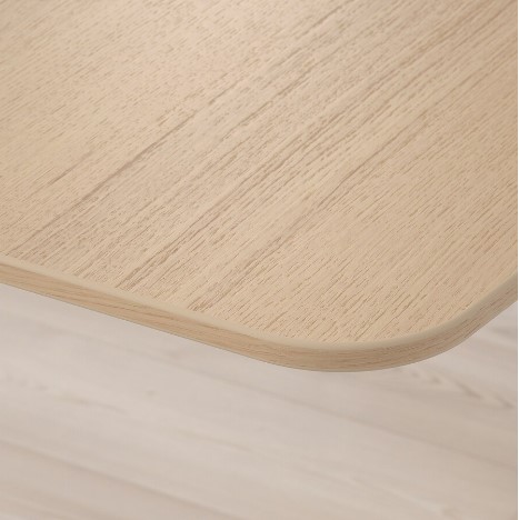 BÀN LÀM VIỆC GÓC BÊN TRÁI BEKANT IKEA - SỒI / ĐEN 160x110 cm