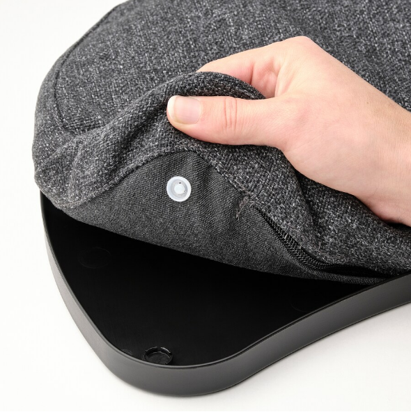 BÀN HỖ TRỢ ĐỂ LAPTOP ÖJULF IKEA - XÁM ĐEN 52x38 cm