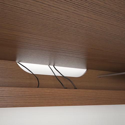 NỘI THẤT THÔNG MINH BÀN CÓ THÊM BÀN PHỤ KÉO RA MALM IKEA - NÂU 151x65 cm