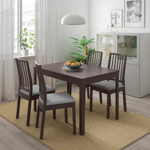 NỘI THẤT THÔNG MINH BÀN MỞ RỘNG EKEDALEN IKEA - NÂU SẪM 120 / 180x80 cm