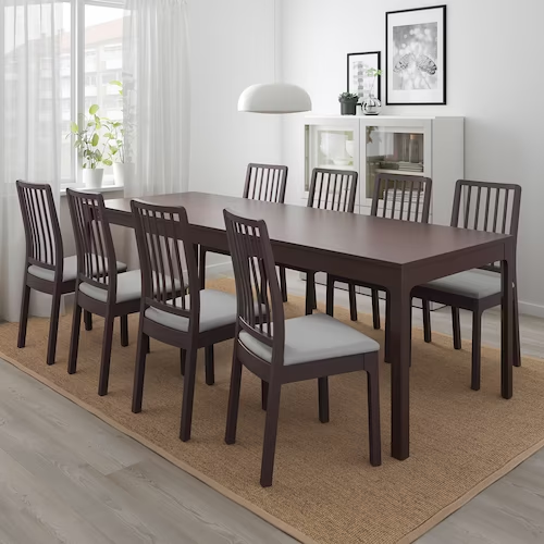 NỘI THẤT THÔNG MINH BÀN MỞ RỘNG EKEDALEN IKEA - NÂU SẪM 180 / 240x90 cm