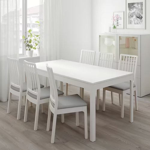 NỘI THẤT THÔNG MINH BÀN MỞ RỘNG EKEDALEN IKEA - TRẮNG 180 / 240x90 cm