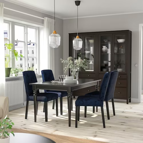 NỘI THẤT THÔNG MINH BÀN MỞ RỘNG INGATORP IKEA - ĐEN 155 / 215x87 cm