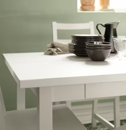 NỘI THẤT THÔNG MINH BÀN MỞ RỘNG NORDVIKEN IKEA - TRẮNG 152 / 223x95 cm