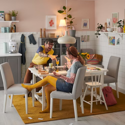 NỘI THẤT THÔNG MINH BÀN MỞ RỘNG NORDVIKEN IKEA - TRẮNG 152 / 223x95 cm