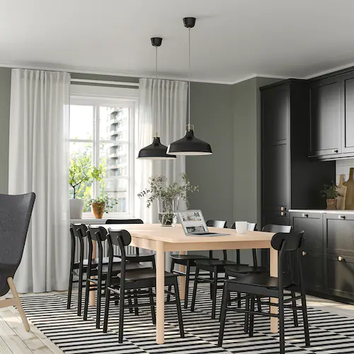 NỘI THẤT THÔNG MINH BÀN MỞ RỘNG RÖNNINGE IKEA - MÀU GỖ 180 / 235x100 cm