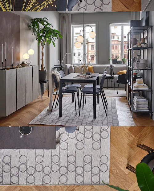 NỘI THẤT THÔNG MINH BÀN MỞ RỘNG VANGSTA IKEA - NÂU ĐEN 80 / 120x70 cm