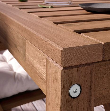 BÀN NGOÀI TRỜI NÄMMARÖ IKEA - NÂU NHẠT 140x75 cm