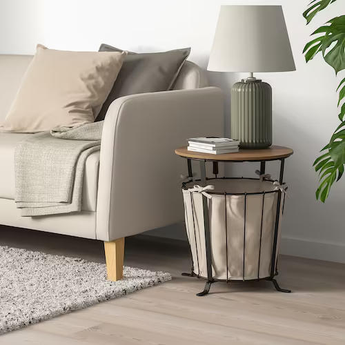 BÀN LƯU TRỮ ÄNGESBYN IKEA - ĐEN 43 cm