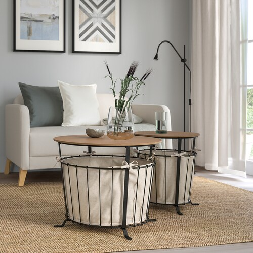 BÀN LƯU TRỮ ÄNGESBYN IKEA - ĐEN 43 cm