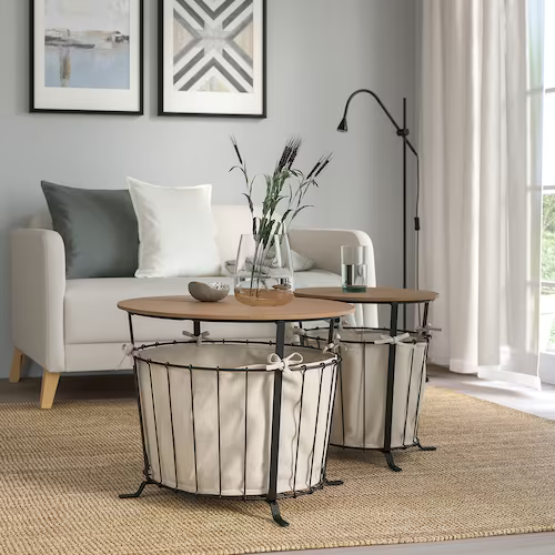 BÀN LƯU TRỮ ÄNGESBYN IKEA - ĐEN 60 cm