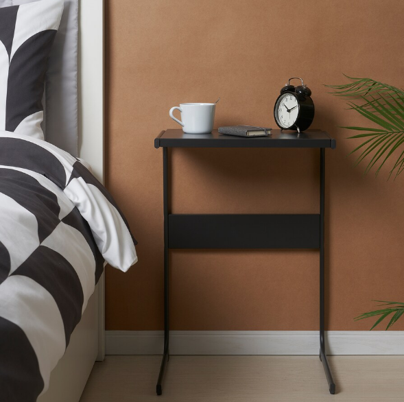 BÀN PHỤ BRUKSVARA IKEA - ĐEN 42x30 cm