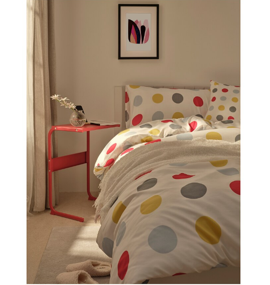 BÀN PHỤ BRUKSVARA IKEA - ĐỎ 42x30 cm