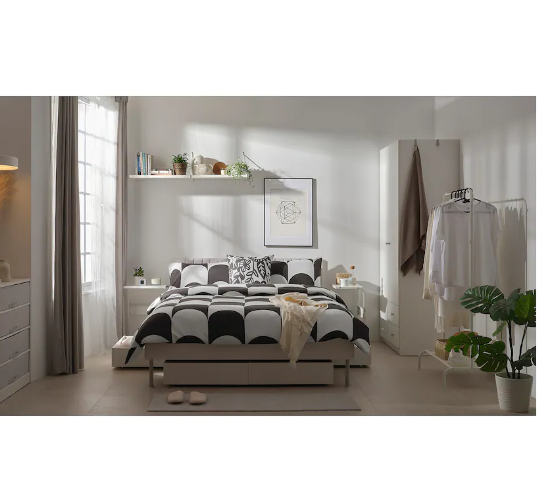 BÀN PHỤ BRUKSVARA IKEA - TRẮNG 42x30 cm