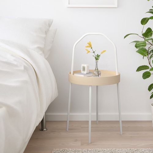 BÀN PHỤ BURVIK IKEA - TRẮNG 38 cm