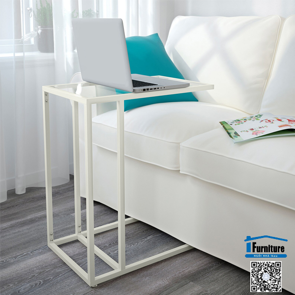 BÀN PHỤ LAPTOP VITTSJÖ IKEA - TRẮNG 35x65 cm