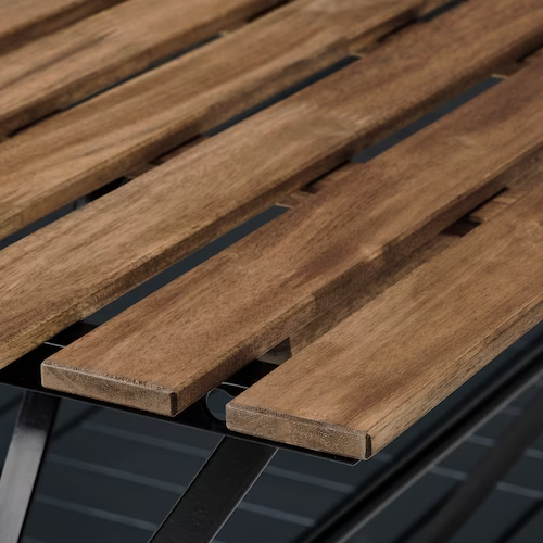 NỘI THẤT THÔNG MINH BÀN GẤP NGOÀI TRỜI TÄRNÖ IKEA - NÂU / ĐEN 100x54 cm