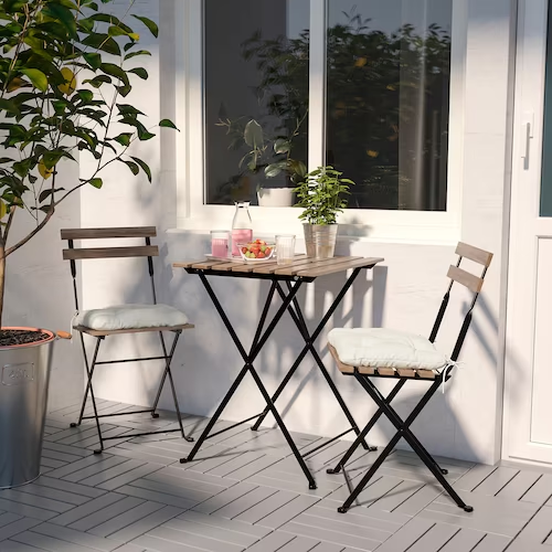GHẾ NGOÀI TRỜI TÄRNÖ IKEA - NÂU / ĐEN