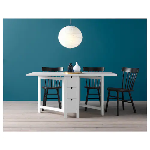 NỘI THẤT THÔNG MINH BÀN GẬP NORDEN IKEA - TRẮNG 26/89/152x80 cm