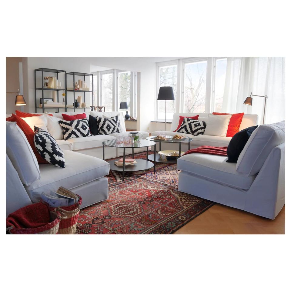 BÀN TRÀ KÍNH TRÒN VITTSJÖ IKEA - NÂU ĐEN/KÍNH 75 cm