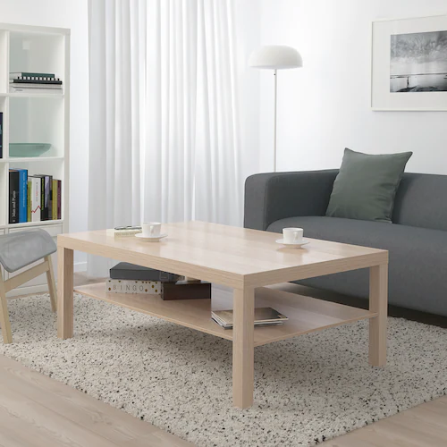 BÀN TRÀ COFFE LACK IKEA - MÀU SỒI 118x78 cm