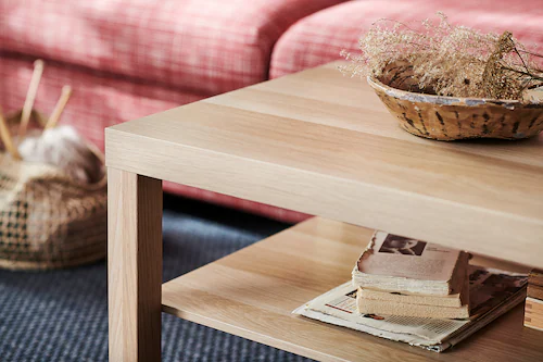 BÀN TRÀ COFFE LACK IKEA - MÀU SỒI 118x78 cm