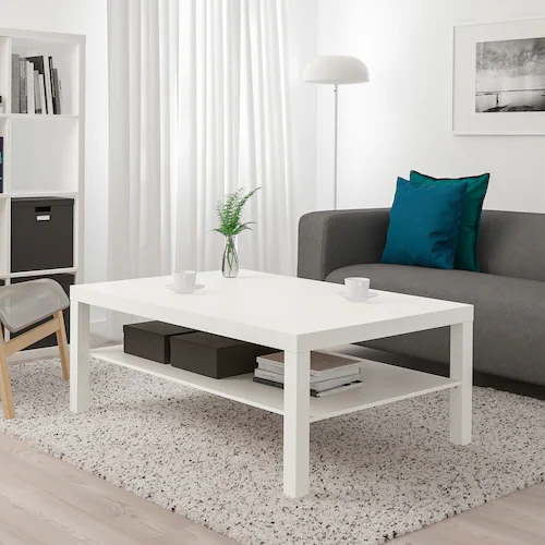 BÀN TRÀ COFFE LACK IKEA - TRẮNG 118x78 cm
