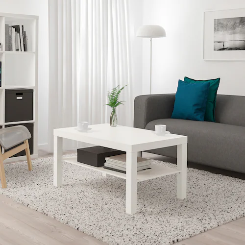 BÀN TRÀ COFFE LACK IKEA - TRẮNG 90x55 cm