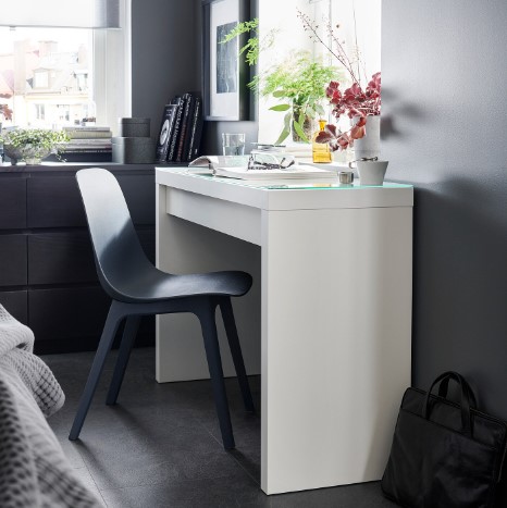 BÀN TRANG ĐIỂM MALM IKEA - TRẮNG 120x41 cm