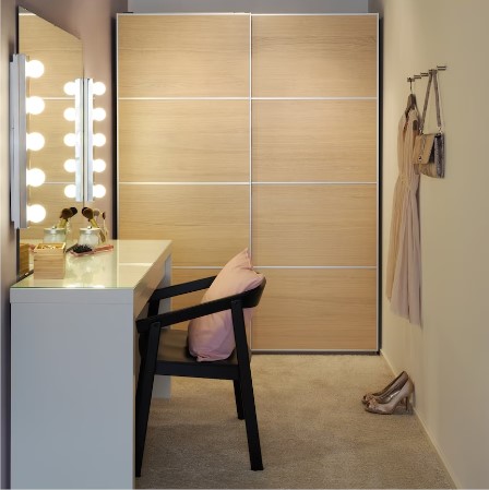 BÀN TRANG ĐIỂM MALM IKEA - TRẮNG 120x41 cm