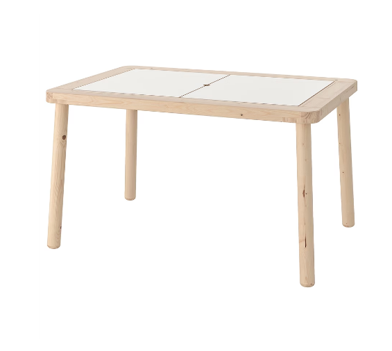 COMBO SET BÀN VÀ 2 GHẾ ĐẨU TRẺ EM FLISAT IKEA 83x58 cm