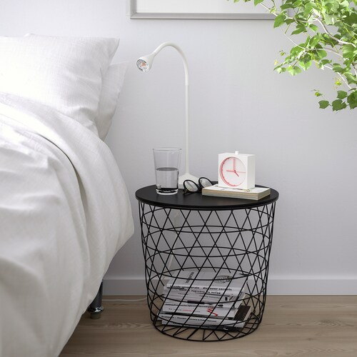 BÀN TRỮ ĐỒ ĐA NĂNG KVISTBRO IKEA - ĐEN 44 cm